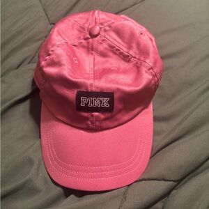 Pink Satin Baseball Cap